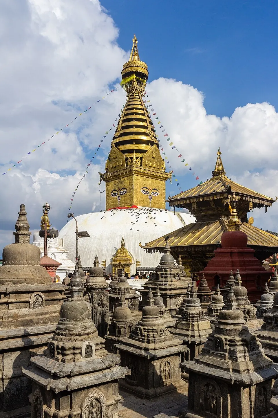 Swayambhunath stupa in Kathmandu