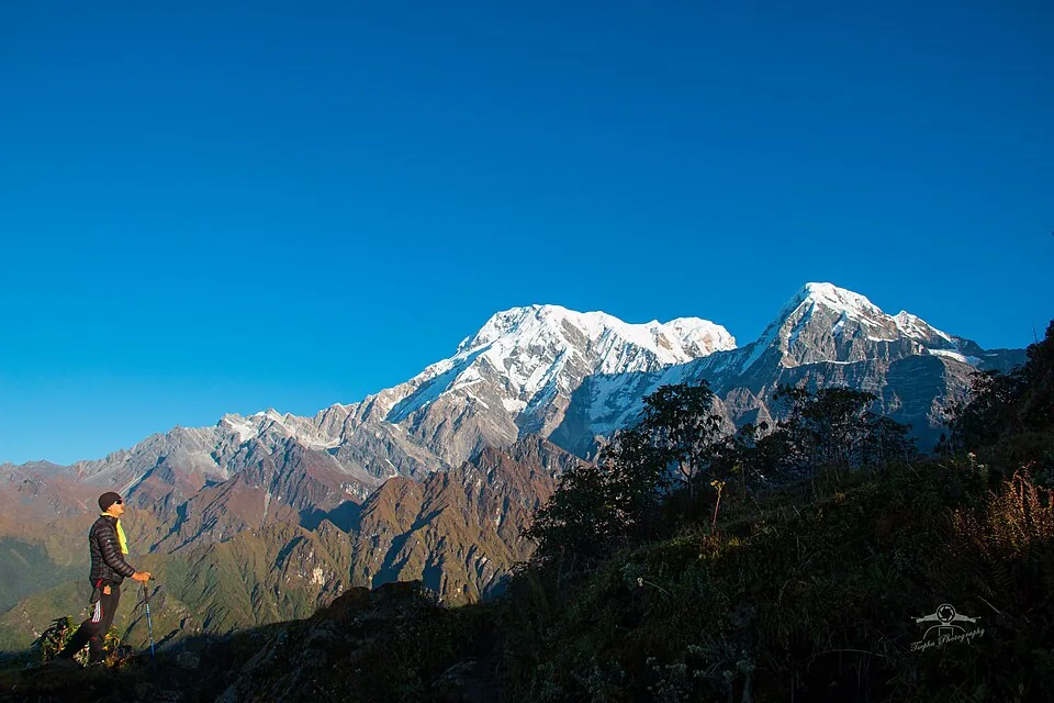 Mountain scenery on the Mardi Himal trekking route